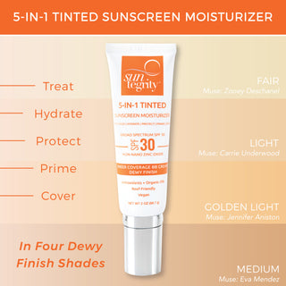 Suntegrity 5-In-1 Tinted Sunscreen Moisturiser SPF 30 - Golden Light