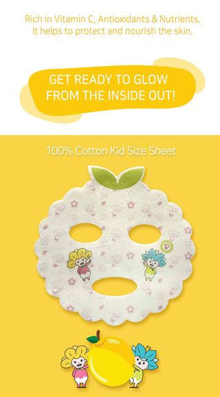PETAL FOR KIDS | Safe Baby Pure Passion fruit Sheet Mask (10ea)