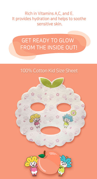 PETAL FOR KIDS | Safe Baby Pure Peach Sheet Mask (10ea)