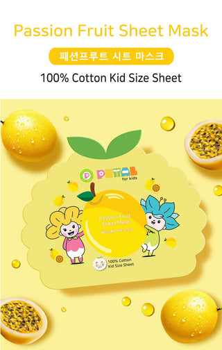 PETAL FOR KIDS | Safe Baby Pure Passion fruit Sheet Mask (10ea)