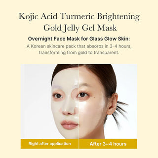 Medicube - Kojic Acid Turmeric Brightening Gel Mask pack (4 Masks)